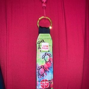Simply southern lip balm key chain